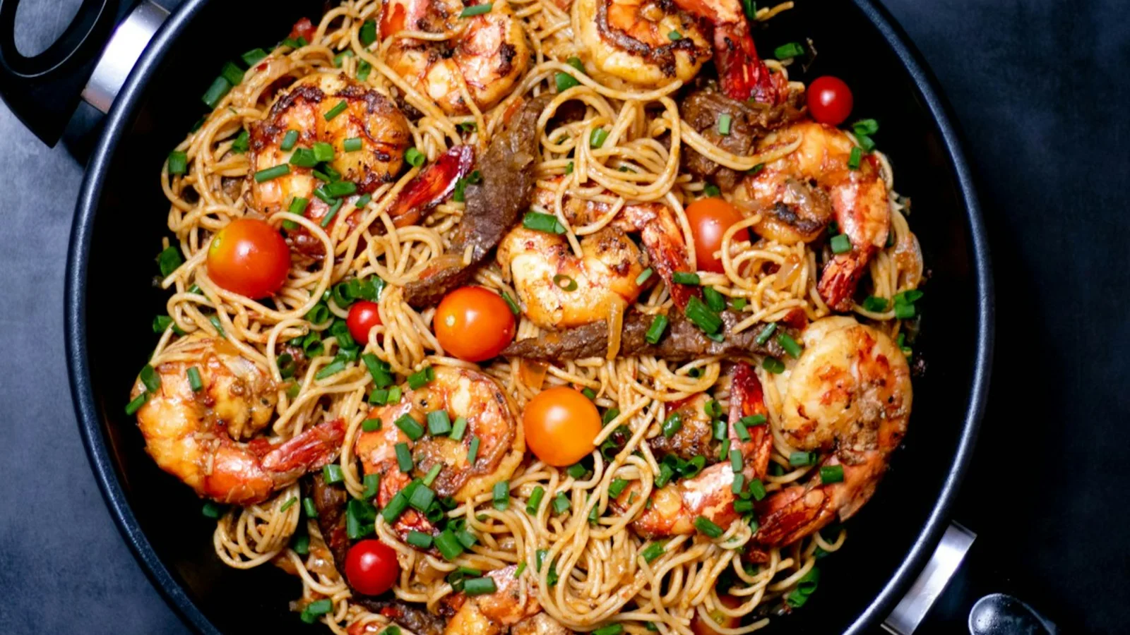 Garlic Shrimp Spaghetti